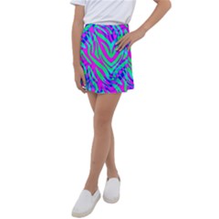 Wild And Crazy Zebra Kids  Tennis Skirt by Angelandspot