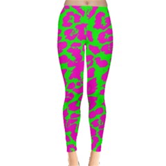 Neon Big Cat Leggings  by Angelandspot