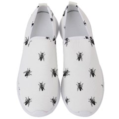 Housefly Drawing Motif Print Pattern Men s Slip On Sneakers by dflcprintsclothing