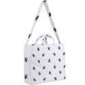 Housefly Drawing Motif Print Pattern Square Shoulder Tote Bag View2