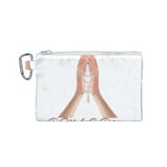 Panther World Limited Edition Prayer  Canvas Cosmetic Bag (small) by Pantherworld143