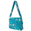 Cloudy Blue Moon Full Print Messenger Bag (M) View2