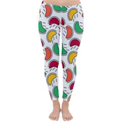 Geometric Fruity Classic Winter Leggings by tmsartbazaar