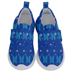 Glitter Butterfly Kids  Velcro No Lace Shoes by Sparkle