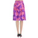 Pink and Purple Camouflage Flared Midi Skirt View2