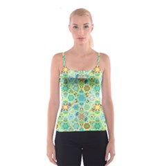 Bright Mosaic Spaghetti Strap Top by ibelieveimages