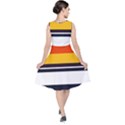 Retro Sunset V-Neck Midi Sleeveless Dress  View2