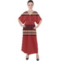 Retro Aesthetic V-Neck Boho Style Maxi Dress View1