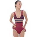 Retro Aesthetic Side Cut Out Swimsuit View1