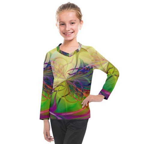  Rainbow Painting Patterns 1 Kids  Long Mesh Tee by DinkovaArt