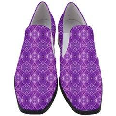 Geometric Galaxy Pattern Print Women Slip On Heel Loafers by dflcprintsclothing