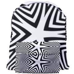 Abstract Zebra Stripes Pattern Giant Full Print Backpack by SpinnyChairDesigns