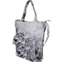 Black and White Abstract Mosaic Pattern Shoulder Tote Bag View1