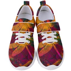 Dragonflies Abstract Colorful Pattern Women s Velcro Strap Shoes by SpinnyChairDesigns