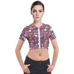 Japan Girls Short Sleeve Cropped Jacket by kiroiharu