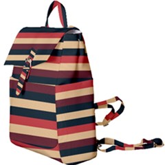 Seventies Stripes Buckle Everyday Backpack by tmsartbazaar