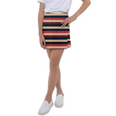 Seventies Stripes Kids  Tennis Skirt by tmsartbazaar