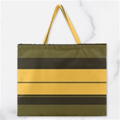 Vintage Yellow Zipper Large Tote Bag by tmsartbazaar