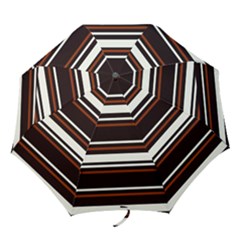 Classic Coffee Brown Folding Umbrellas by tmsartbazaar