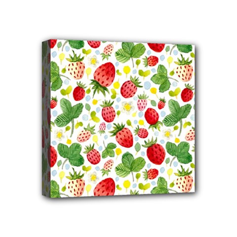 Huayi-vinyl-backdrops-for-photography-strawberry-wall-decoration-photo-backdrop-background-baby-show Mini Canvas 4  X 4  (stretched) by Sobalvarro