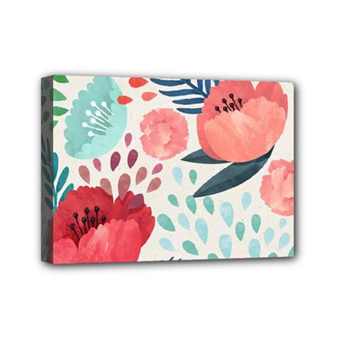 Floral  Mini Canvas 7  X 5  (stretched) by Sobalvarro