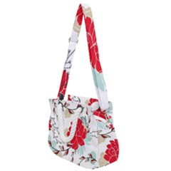 Floral Pattern  Rope Handles Shoulder Strap Bag by Sobalvarro