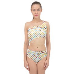 Tekstura-seamless-retro-pattern Spliced Up Two Piece Swimsuit by Sobalvarro