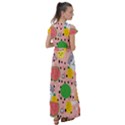 Cats and fruits  Flutter Sleeve Maxi Dress View2