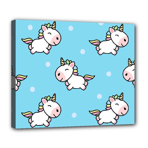 Unicorns  Deluxe Canvas 24  X 20  (stretched) by Sobalvarro