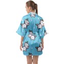 Unicorns  Half Sleeve Satin Kimono  View2