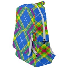 Clown Costume Plaid Striped Travelers  Backpack by SpinnyChairDesigns