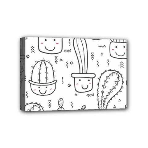 Cactus Mini Canvas 6  X 4  (stretched) by Sobalvarro