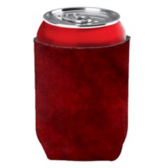 Scarlet Red Velvet Color Faux Texture Can Holder by SpinnyChairDesigns