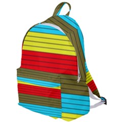 Multicolor With Black Lines The Plain Backpack by tmsartbazaar