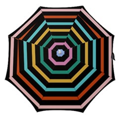 Colorful Mime Black Stripes Straight Umbrellas by tmsartbazaar