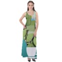 Illustrations Drink Sleeveless Velour Maxi Dress View1