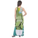 Illustrations Drink Sleeveless Velour Maxi Dress View2