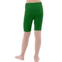 True Emerald Green Color Kids  Mid Length Swim Shorts View2