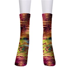 Electric Tie Dye Colors Men s Crew Socks by SpinnyChairDesigns