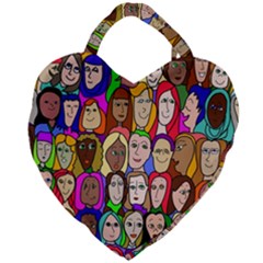 432sisters Giant Heart Shaped Tote by Kritter