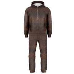 Boho Chocolate Brown Hooded Jumpsuit (men)  by SpinnyChairDesigns