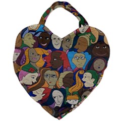 Sisters2020 Giant Heart Shaped Tote by Kritter