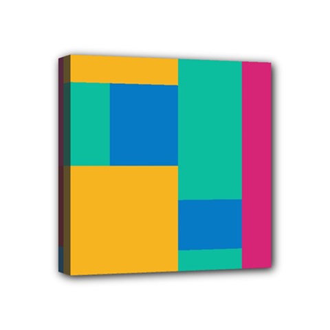 Squares  Mini Canvas 4  X 4  (stretched) by Sobalvarro