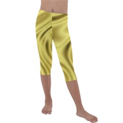 Golden Wave  Kids  Lightweight Velour Capri Leggings  by Sabelacarlos