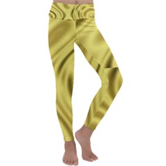 Golden Wave  Kids  Lightweight Velour Classic Yoga Leggings by Sabelacarlos