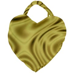 Golden Wave Giant Heart Shaped Tote by Sabelacarlos