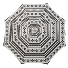 Black And White Aztec Straight Umbrellas by tmsartbazaar