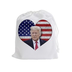 Trump President Sticker Design Drawstring Pouch (xl) by dflcprintsclothing