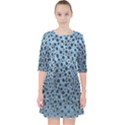 Blue Spotty Pattern Pocket Dress View1