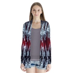 Flamelet Drape Collar Cardigan by Sparkle